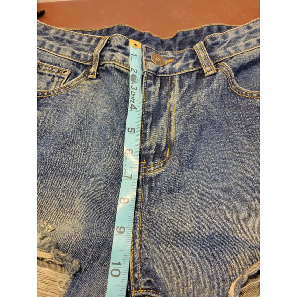 Distressed Ripped Jeans Classic Collection Blue Denim Mid Rise Men's Size 32 - Picture 5 of 13